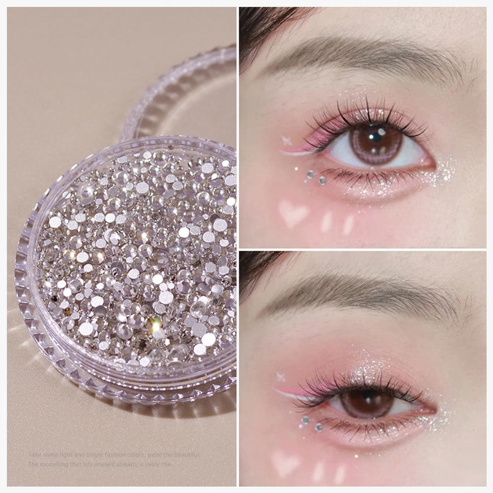 4900PCS Face Gems and Pearls with Glue, Face Jewels for Makeup