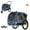 Blue, variant on DOGGYHUT Premium Medium Pet Bike Bicycle Trailer & Stroller 2 in 1 for Small Dogs, Low Center of Gravity, Parking Brakes, Easy Folding Frame, Bicycle Carrier