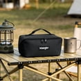 thumbnail image 6 of Wrangler Travel Makeup Bag, Waterproof Nylon Exterior, Large Capacity Pouch Open Flat Toiletry Bag with 4 Pockets & Handle for Skincare & Travel Essentials, 6 of 7