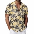 thumbnail image 3 of WAENQINLA Summer Shirts for Men Big and Tall Short Sleeve Button Up Shirts Vintage Hawaiian Palm Tree Graphic Beach Shirts Casual Lightweight Lapel Collared Shirt XXXL Beach Shirts, 3 of 8