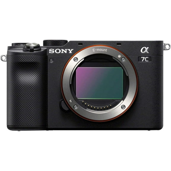 Restored Sony Alpha 7C Full-Frame Mirrorless Camera - Black (ILCE7C/B) (Refurbished)