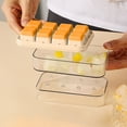 thumbnail image 3 of Jubipavy 5.1in 8-Cavity Silicone Ice Tray with Clear Lid, Food-Grade Ice Maker for Freezer, 3 Color Options, 3 of 4