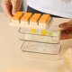 thumbnail image 1 of Caja para hacer hielo con bandeja de hielo cubierta de silicona - Caja casera para hacer cubitos de hielo, 8 compartimentos de liberación fácil, tapa sellada, multiusos para congelar, 1 of 6
