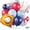 Blue White, variant on Baseball Balloons,Navy Blue Red Balloons Latex Balloons with Baseball Gloves Foil Balloon for Baseball Themed Birthday Party Decorations Graduation Sports Theme Party Backdrop