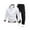 White, variant on George Men Track Suits Sets Long Sleeve Full-Zip Sweatsuit Active Thin Jackets and Cargo Pants 2 Piece Outfits Leisure Khaki Big and Tall Men XXL