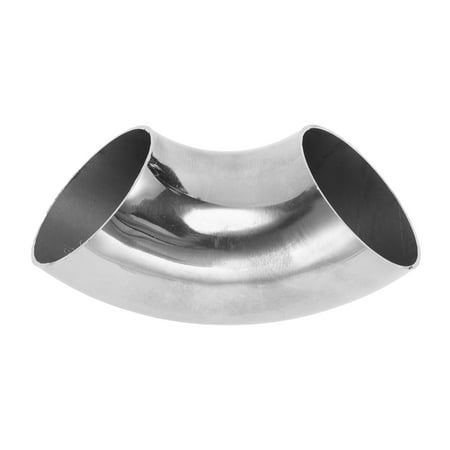 Unique Bargains 90 Degree Mandrel Bend Elbow Car Modified Exhaust Pipe Tubing Piping 2" Inch OD Thickness 1.2mm/18GA 51x125x1.2mm 304 Stainless Steel Silver Tone