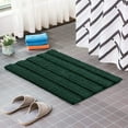 thumbnail image 2 of CHUN YI Anti-slip Bathroom Mat Absorbent Plush Polyester, 17"x47", Green, 2 of 6