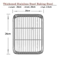 thumbnail image 2 of 10 Inch Toaster Oven Tray And Rack Set, Small Stainless Steel Baking Pan With Cooling Rack,dishwash (haoyi, 2 of 4