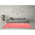 thumbnail image 3 of Ahgly Company Indoor Round Oriental Red Industrial Area Rugs, 8' Round, 3 of 4