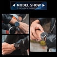 thumbnail image 4 of De pulsera 2156 Reloj de cuarzo para hombre Reloj de pulsera de negocios multifuncional Reloj deportivo resistente al agua 3ATM con cronógrafo / Luminoso / Calendario Banda de acero 1 1, 4 of 5