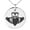 Silver, variant on Stainless Steel Celtic Claddagh Unity Engraved Small Medallion Circle Charm Pendant Necklace
