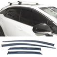 thumbnail image 2 of Ikon Motorsports Window Visors Compatible with 2016-2022 Lexus RX350 RX450h AL20, Polycarbonate Vent Deflector Rain Guard W/ Chrome Trim 4Pc Set, 2 of 9