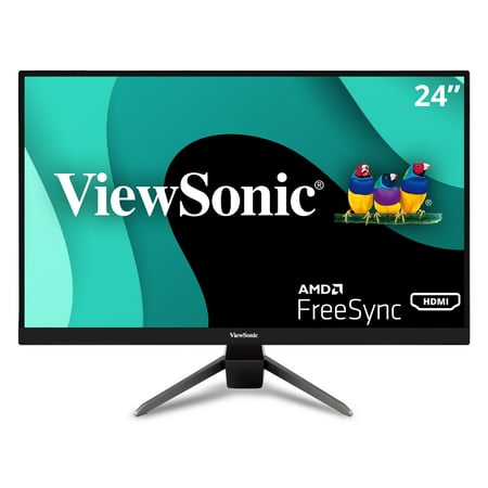 UPC: 0766907012224 | ViewSonic VX2467-MHD 24 Inch 1080p Gaming Monitor with 75Hz  1ms  Ultra-Thin Bezels  FreeSync  Eye Care  HDMI  VGA  and DP