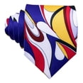 thumbnail image 5 of Barry.Wang Silk Ties for Men Designer Fun Necktie Clip Pocket Square Cufflinks Wedding Party Festival Multicoloured 5PC, 5 of 7