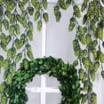 thumbnail image 4 of 2 PCS Artificial Hops Flower Vine Garland Fake Hanging Vine Hops Faux hops Artificial Hanging Plants for Indoor Outdoor Front Porch Flower Decor Floral Greenery, 4 of 6