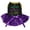 Black/Purple Sequins, variant on Petitebelle It's Mardi Gras Y'all Puppy Dog Dress (Black/Gold LED, X-Large)