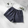 thumbnail image 2 of Pantalones para dormir de pareja de verano, ropa de dormir de crepé de algodón para hombres y mujeres, pantalones cortos de pijama, pantalones cortos para dormir con cintura elástica, 2 of 5