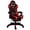 Black and Red, variant on JaxShark Ergonomic Gaming Chair with Headrest and Lumbar Support for Adults Teens, High Back Reclining PU Leather Modern Black