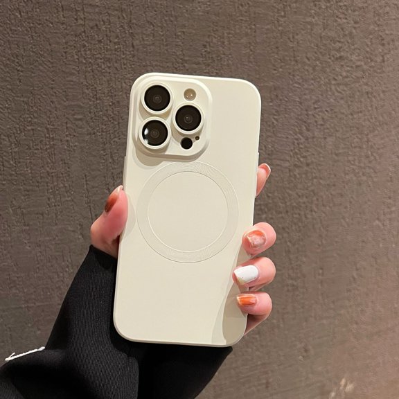 Apple iPhone 14 Pro MagSafe Case Soft Liquid Silicone Lens Protective Shockproof Cover