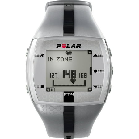 Polar FT4 Heart Rate Monitor, Silver/Black