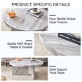 thumbnail image 5 of Historyli Go5H 31.4-Inch Round Coffee Table, Modern Aesthetic Circle Coffee Table, Sturdy Leg Support, Easy Assembly, Sofa Side Table For Small Spaces And Living Room, 5 of 9