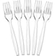 thumbnail image 1 of Cubiertos desechables de plástico transparente Utensilios desechables Peso pesado, 1 of 8