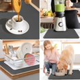 thumbnail image 2 of Coffee Mat - Dish Drying Mat for Kitchen Counter, Hide Stain, Absorbent with Waterproof Rubber Backing, Fit Kitchen Dish Rack Bar Accessories (Dark Gray, 20" x 16"), 2 of 8
