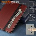 thumbnail image 6 of JETech Case for Samsung Galaxy Tab S9 11-Inch with S Pen Holder, PU Leather Business Folio Stand Protective Tablet Cover with Pocket & Straps, Auto Wake/Sleep, Multi-Angle Viewing (Brown), 6 of 6