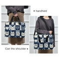 thumbnail image 6 of FORMRS 16" Laptop Sleeve Bag Carrying Case with Handle Travel Shoulder Briefcase, Blue Cats and Hearts, 6 of 8