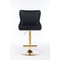thumbnail image 2 of Velvet Chair Stool Adjustable Height, Luxurious Lion Head Detail, 2 of 5
