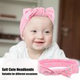 thumbnail image 3 of Polka Dot Bow Headband Fashion Cute Cotton Hair Band for Teenager Pink  7.7Inch, 3 of 6