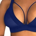 thumbnail image 7 of Aboser Push Up Bras for Women See Through Balconette Bra Lightly Mesh Sheer Bralettes Cut Out Wireless Bra Comfort 1/2 Cup Lingerie, 7 of 7