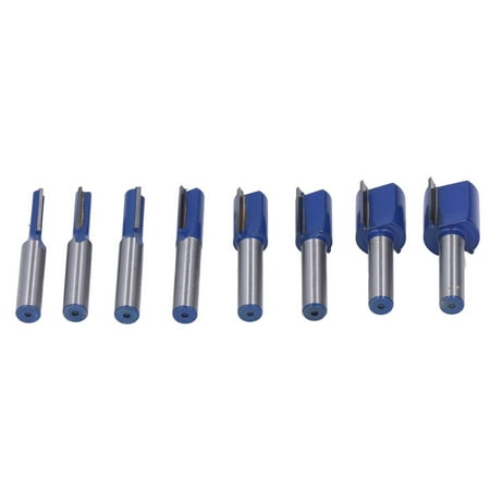 

2024 8 Pcs Woodworking Slotting Milling Cutter Extended Straight Knife Double Edged Straight Knife Slotting Milling Cutter