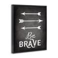 thumbnail image 3 of Stupell Industries Farmhouse Be Brave Arrows Black Floating Frame Canvas Art, 17 x 21, by Ashley Calhoun, 3 of 8