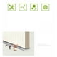thumbnail image 5 of Tira de borde de puerta sellado inferior autoadhesivo a prueba de polvo insonorización protección contra la intemperie embellecedor gris, 5 of 8