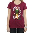 thumbnail image 3 of Elf Womens Angry Elf Cotton T-Shirt, 3 of 5