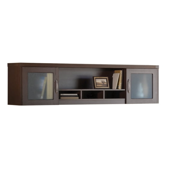 Mayline Wall Mount Hutch 72"W, Mocha
