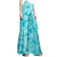 thumbnail image 3 of Made by Johnny Women's Chic Tie Dye Palazzo Pants M AQUA, 3 of 6
