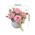 thumbnail image 3 of Gmogad Faux Flower Bouquet 4.7" Tall Bendable Stems Fake Plants for Home Office Decor Maintenance-Free Table Centerpiece Gift Idea, 3 of 6