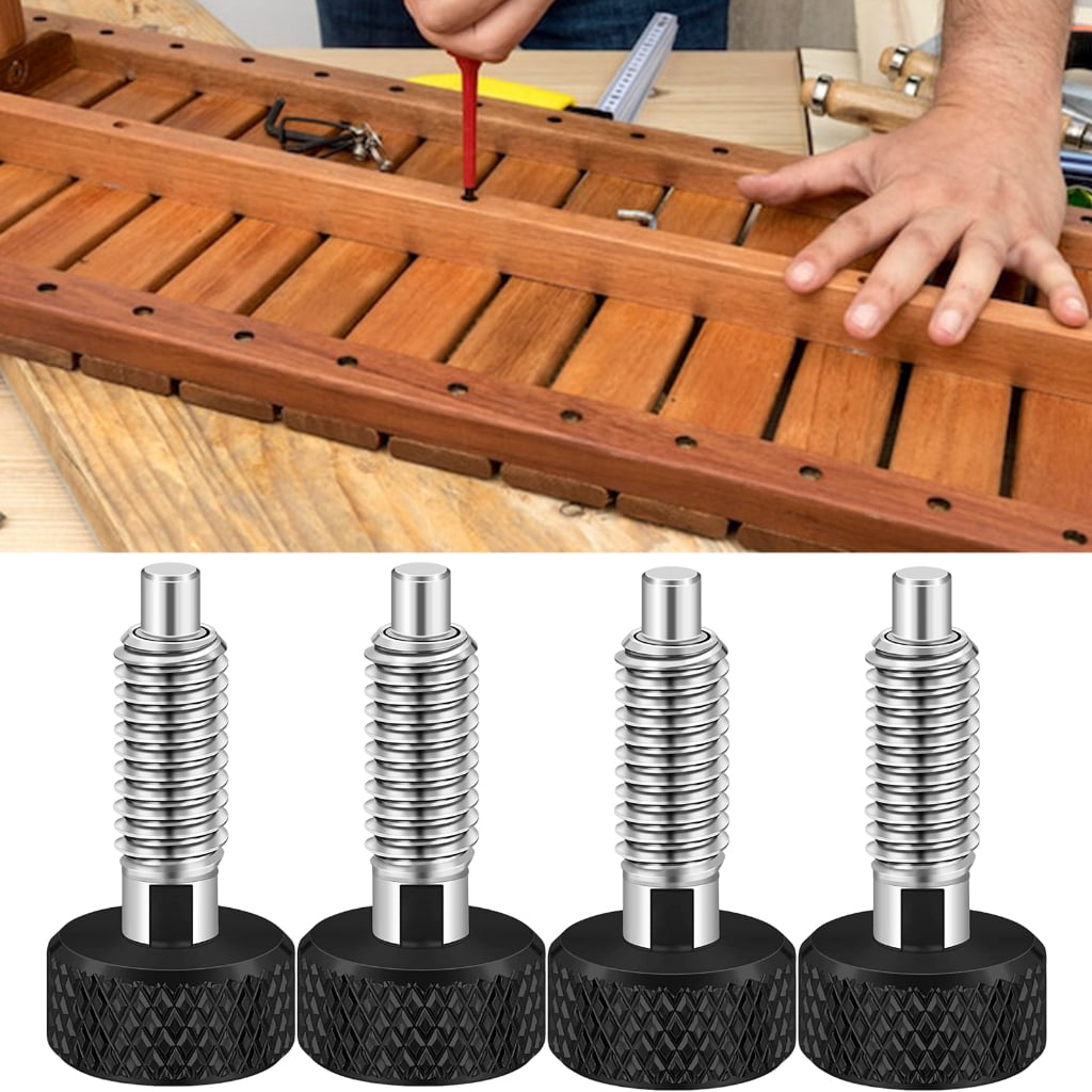 WINDLAND 4pcs M6 Stainless Steel Quick Releases Pin for Projects Supplies and Repairs