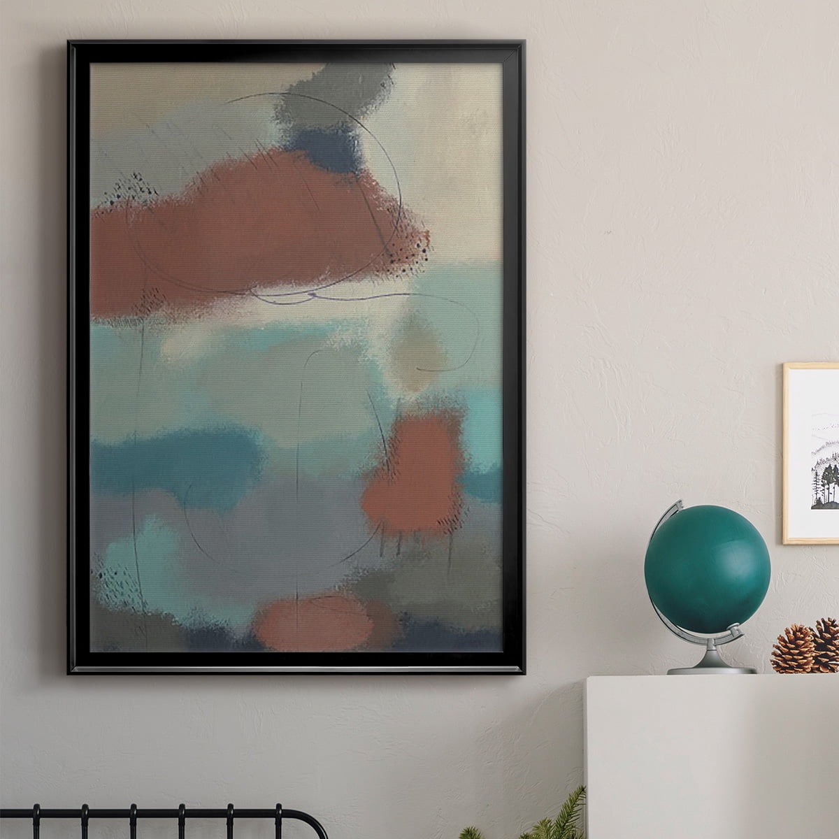 Floating By II Premium Framed Print, in Gold, Black, or Silver - Ready to Hang