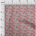 thumbnail image 2 of oneOone Cotton Cambric Red Fabric Mix Ikat Sewing Material Print Fabric By The Yard 56 Inch Wide, 2 of 4