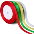 thumbnail image 1 of Elegant Floral Edge Satin Ribbon for Wrapping Decorative Craft Bows and Party Trim, 1 of 6
