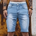 thumbnail image 4 of Men's Shorts Casual Mens Stretch Shorts Men Pants Comfortable Casual Denim Shorts Fashionable Stretch Outdoor Denim Shorts, 4 of 6