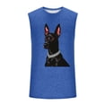 thumbnail image 4 of Camiseta sin mangas de cuello redondo para hombre, informal, a la moda, con estampado, deportiva, de poliéster, 4 of 5