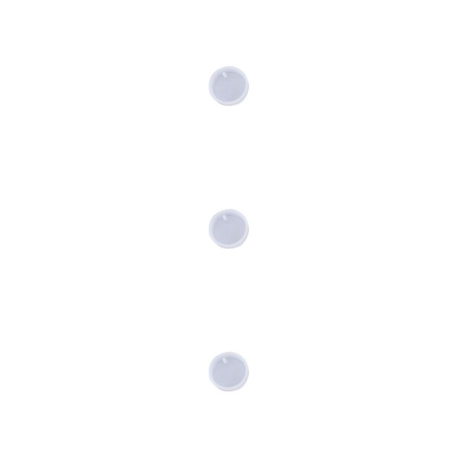 maskred Resin Pendant Mold Crystal with Hole Different Shapes Convenient Reliable Quality DIY Reliable Mould for Craft Projects Making Circle 3Set