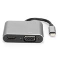 thumbnail image 3 of Mindpure Adaptador 2 en 1 tipo C a interfaz multimedia de alta definición+VGA TP002 con cable adaptador 4K HD para computadora, 3 of 14