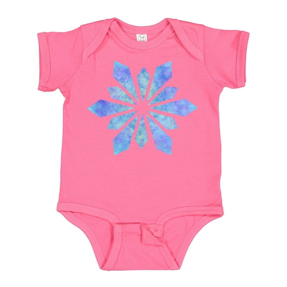 Inktastic Snowflake crystals diamonds Boys or Girls Baby Bodysuit