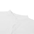 thumbnail image 2 of Camisas Hombre Manga Corta Camisa de manga corta con bolsillo Camisas de hombre de pie con cuello casual para hombres (White, M), 2 of 7