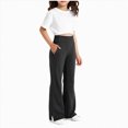 thumbnail image 2 of mgoYE Girls Flare Leggings,High Waist Bell Bottom Pants for Kids, Kids Flare Pants(Black,8-9 Years), 2 of 4